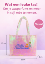 Roze la bella lavanderina tas